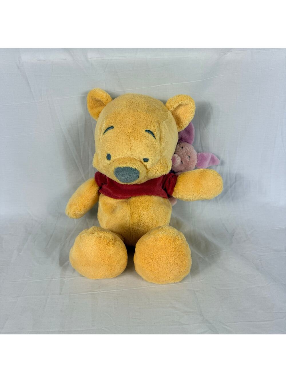 Disney Parks Winnie Pooh Piglet On Shoulder Plush 16" Stuffed Animal Toy Friends